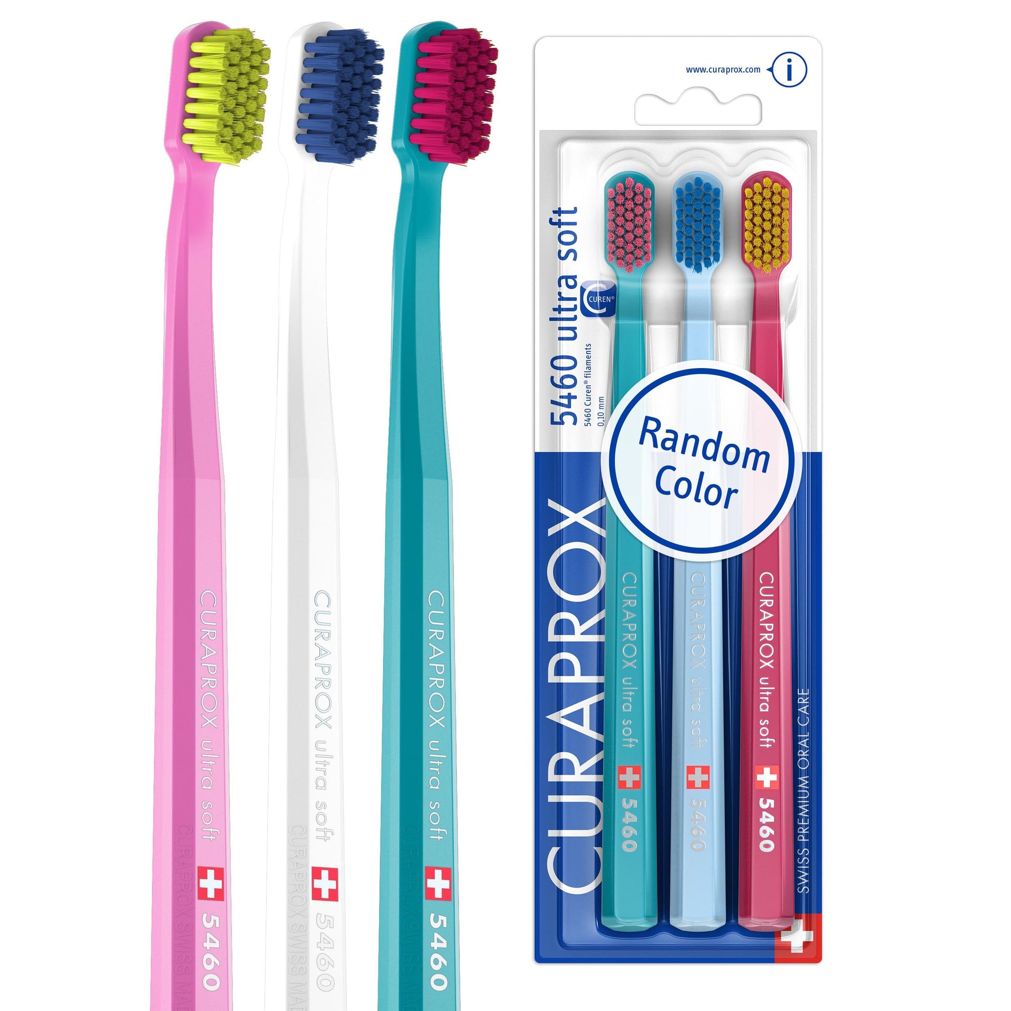 Curaprox 5460 Ultra Soft Manual Toothbrush for Sensitive Teeth and Gums - Gentle & Effective Plaque Removal - image 3