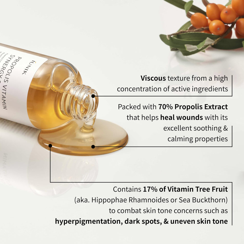 Iunik Propolis Vitamin Synergy Serum - Natural Age-Defying Skincare for Sensitive Skin
