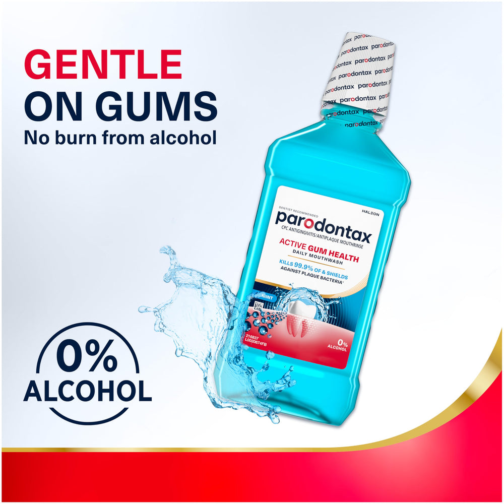 Parodontax Hyaluronic Acid Daily Mouthwash 500ml - Maintains Gum Health & Oral Hygiene