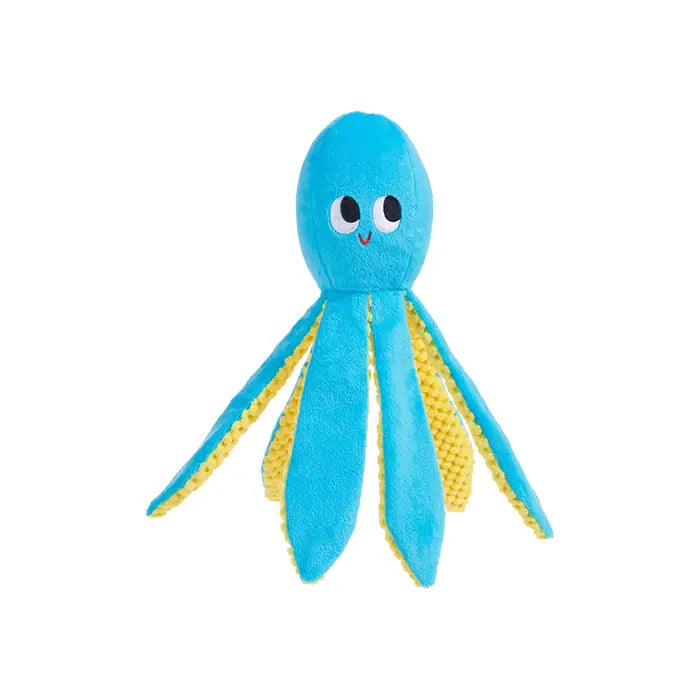 Bark Otto Plush Squeaky Octopus Dog Toy 1 Count