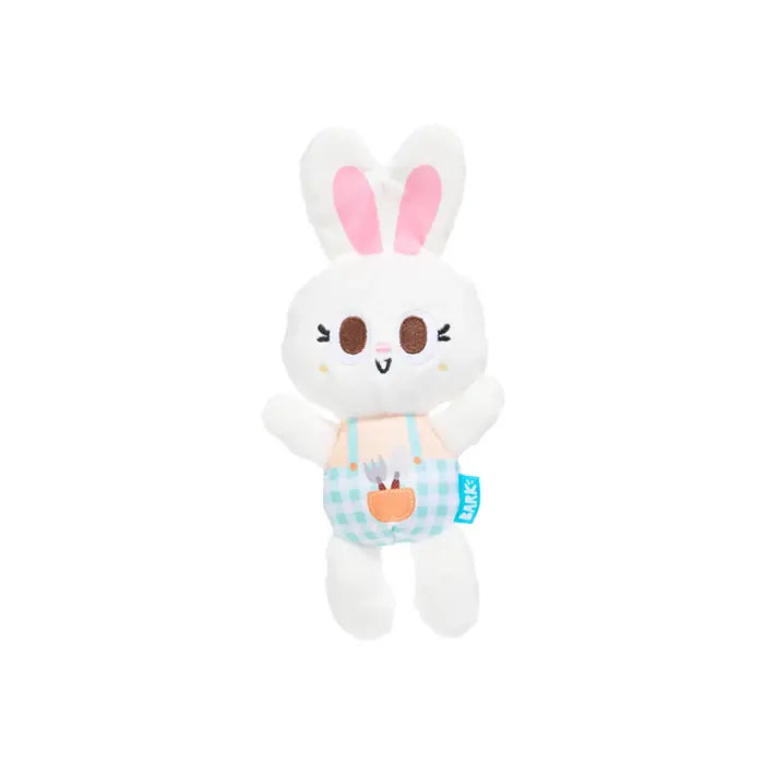 Bark Bun Plush Squeaky Rabbit Dog Toy for Small & Medium Pets