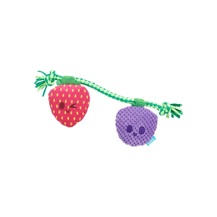 Bark Berry Squeaky Plush Blackberry Dog Toy
