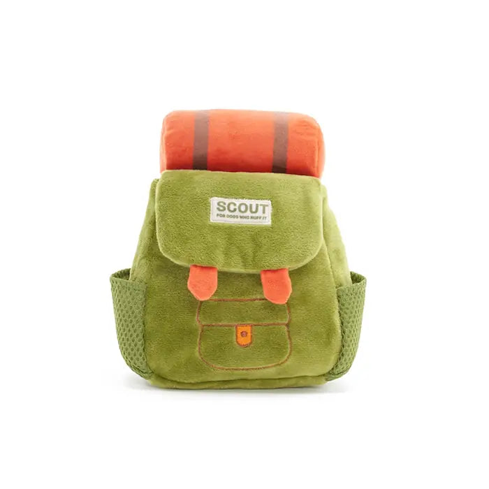 Bark Rucksack Plush Backpack Dog Toy with Squeaker 1 pc