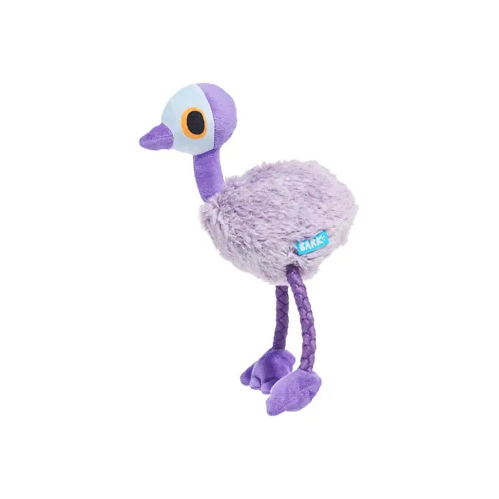 Bark Emu Squeaky Plush Ostrich Dog Toy for Interactive Play