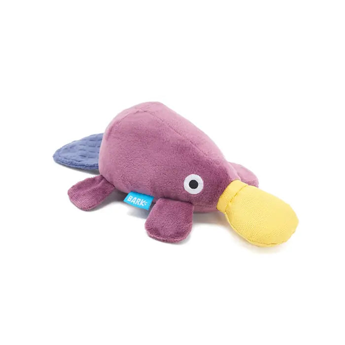 Bark Pippi Plush Platypus Squeaky Dog Toy for Playtime