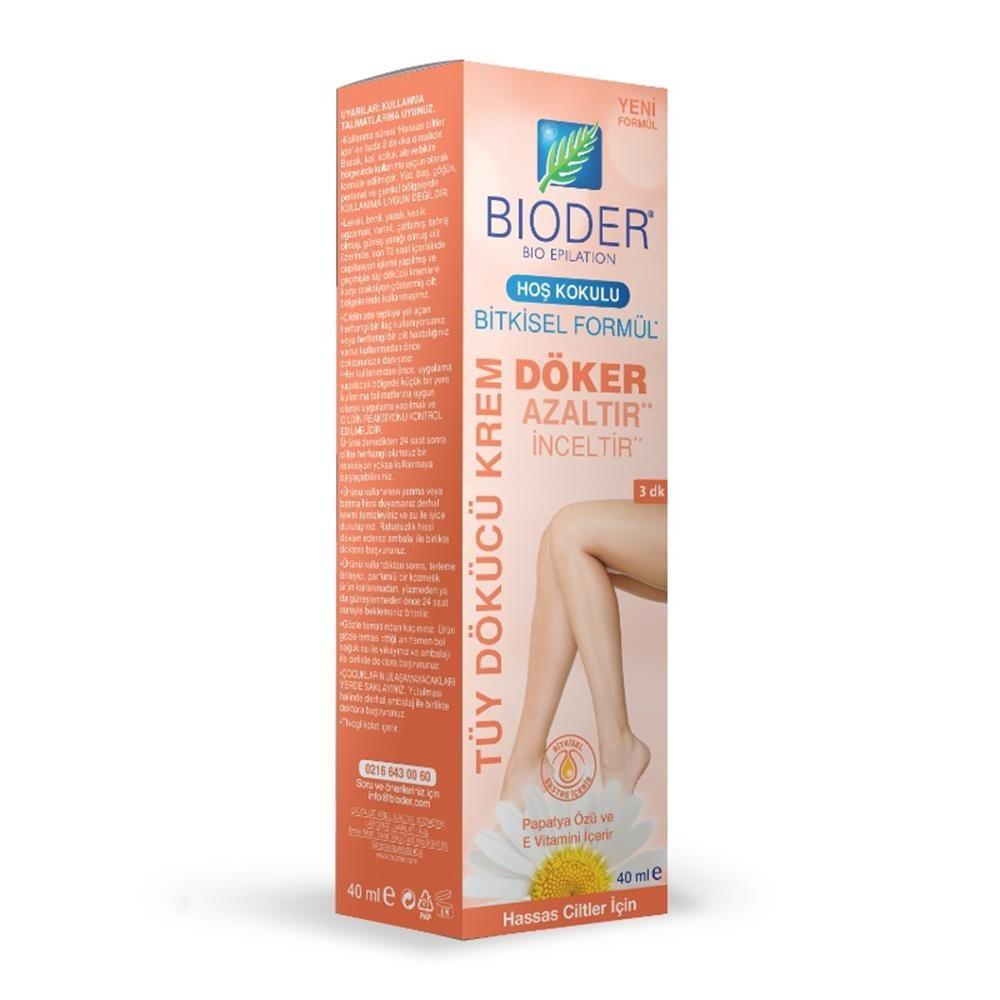Bioder Hair Removal Cream for Sensitive Skin - 1.35 fl oz, Gentle &amp; Effective Depilatory Cream - image 4