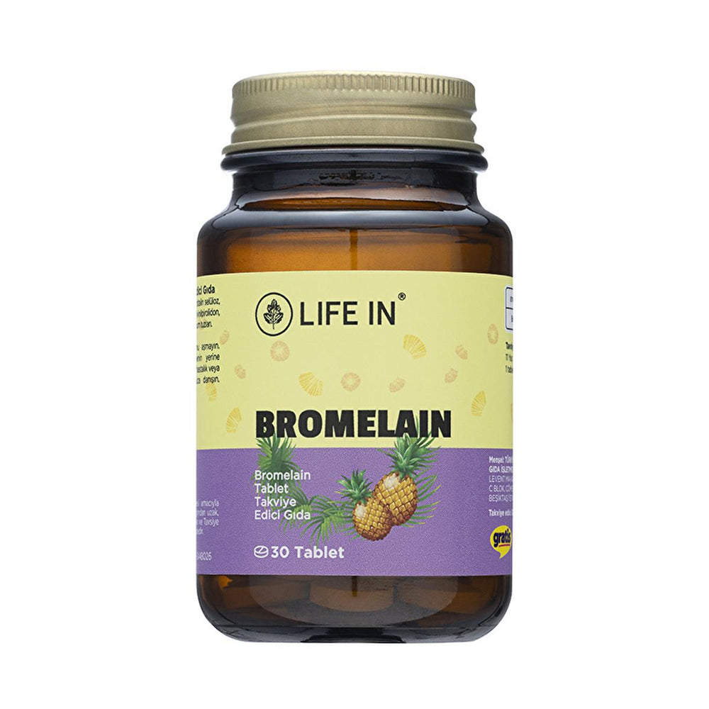 Life In Bromealin - Bromelain Supplement for Digestive Health, 30 Tablets - view 2