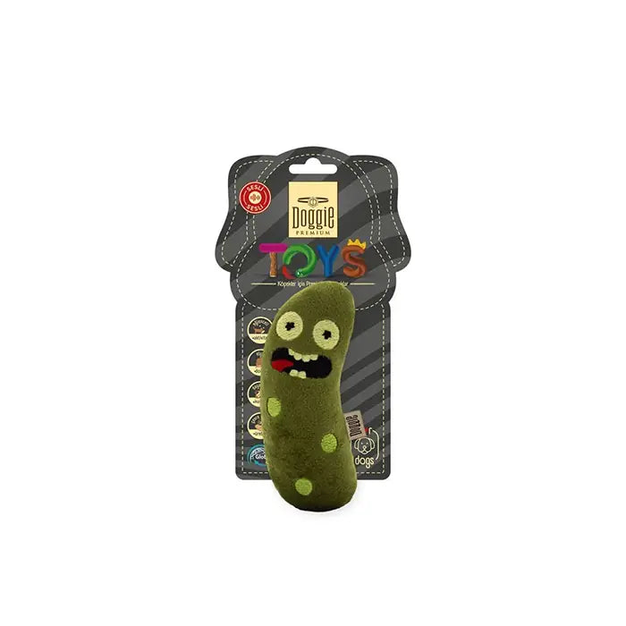 Doggie Plush Pickle Dog Toy Fun Squeaky Texture 11cm