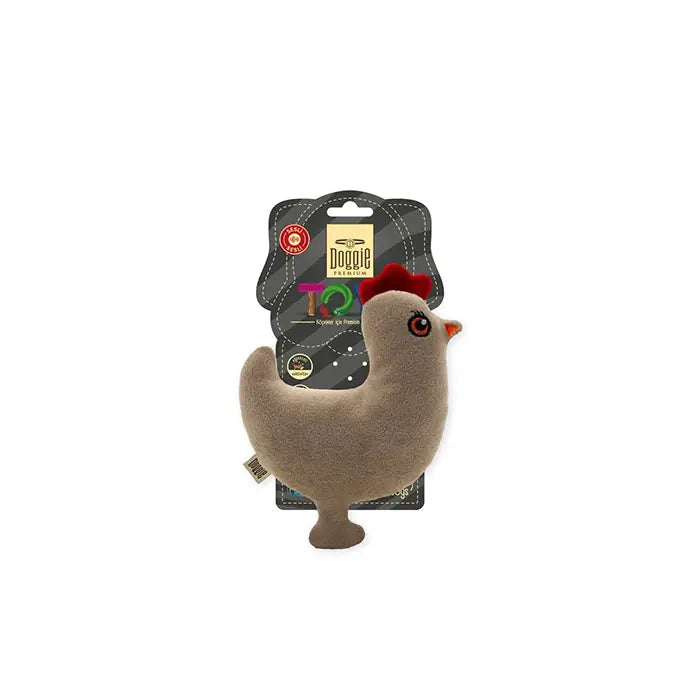Doggie Plush Chicken Dog Toy Soft Squeaker Fun 15cm