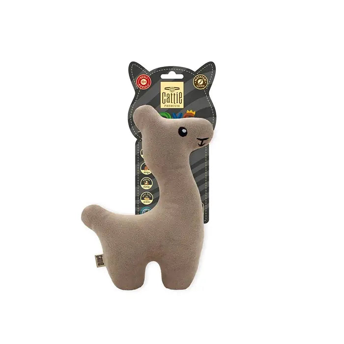 Cattie Matatabi Plush Llama Cat Toy for Active Play 20cm
