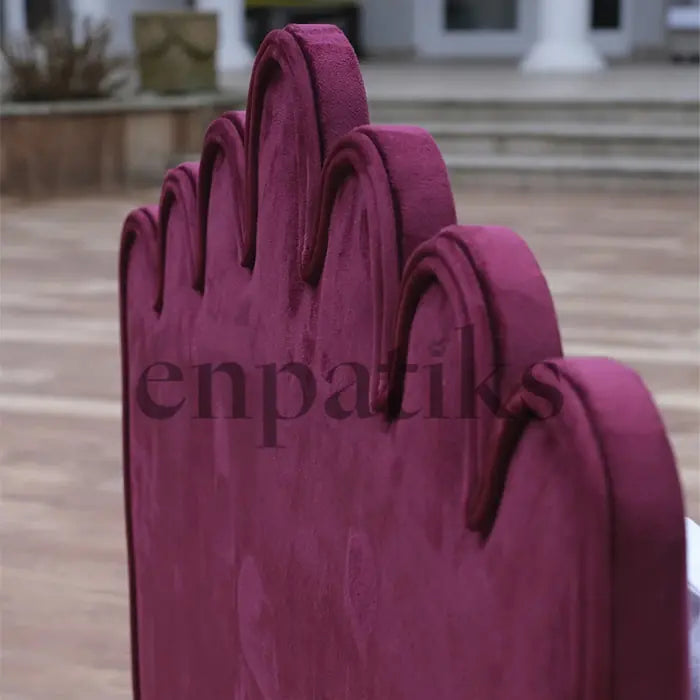 Lepus Luxe Base Pet Bed for Cats & Dogs Burgundy 73x71 cm