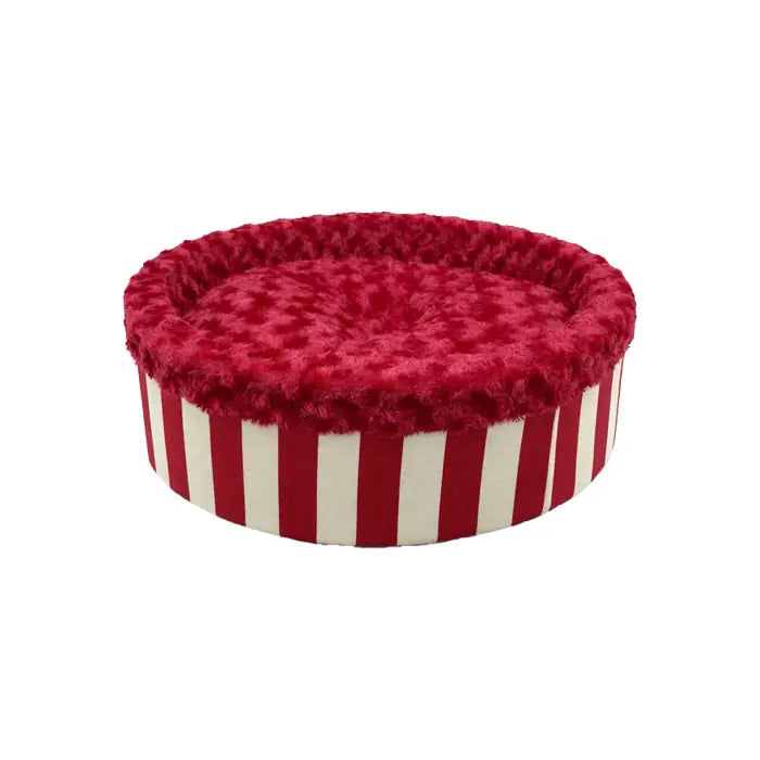 Petpretty Plush Donut Bed for Cats and Small Dogs 50x50x15cm