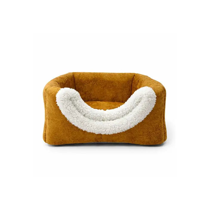 Petpretty Comfort 3-in-1 Mustard Cat Bed and Nest