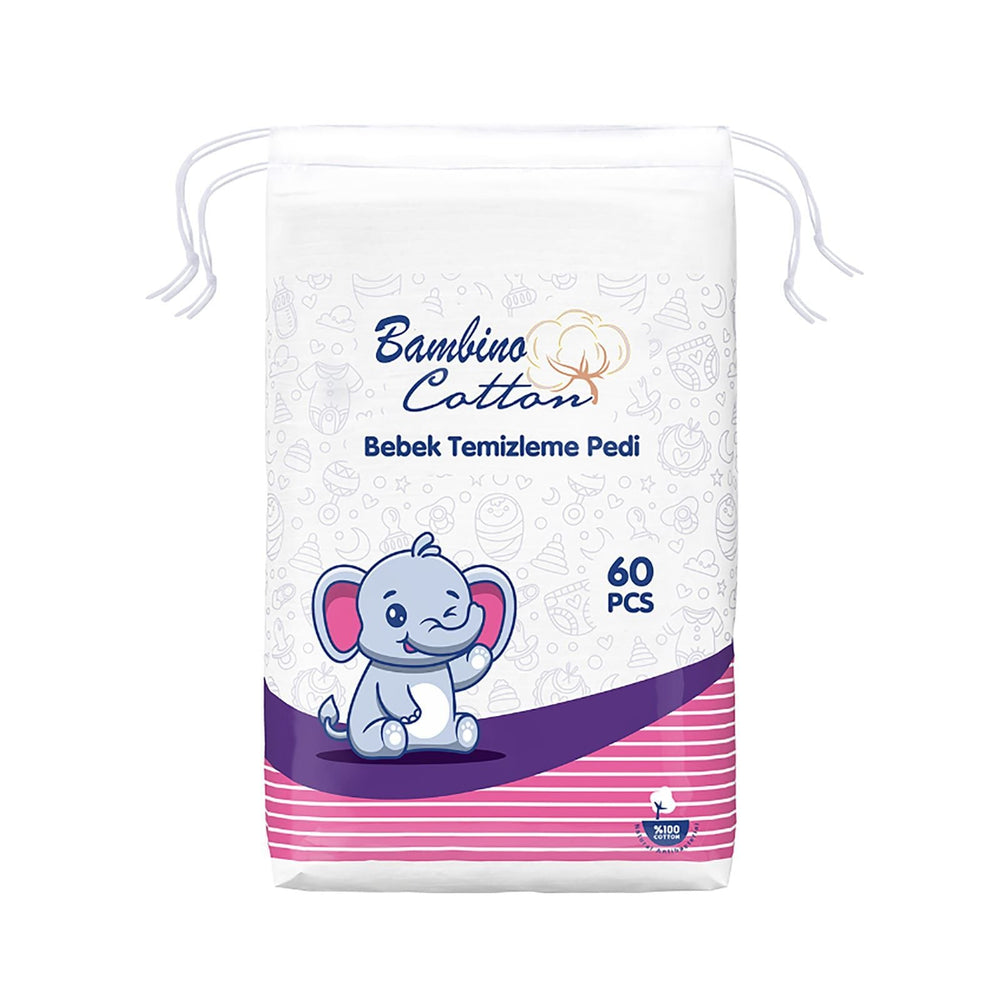 Bambino Cotton Baby Cleansing Cotton Pads 60 Count