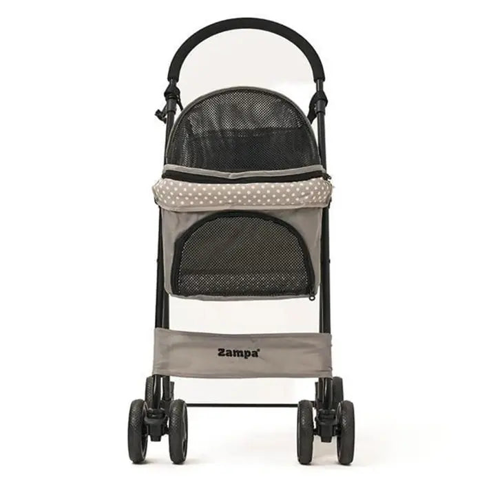 Zampa Perez Pet Stroller for Cats and Small Dogs Grey 42x63x89cm
