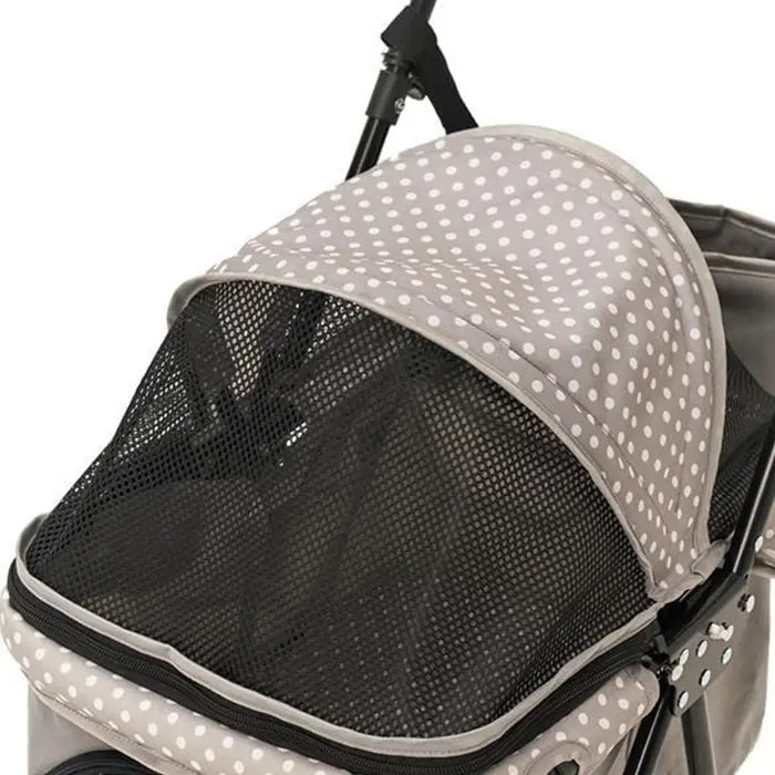 Zampa Perez Pet Stroller for Cats and Small Dogs Grey 42x63x89cm