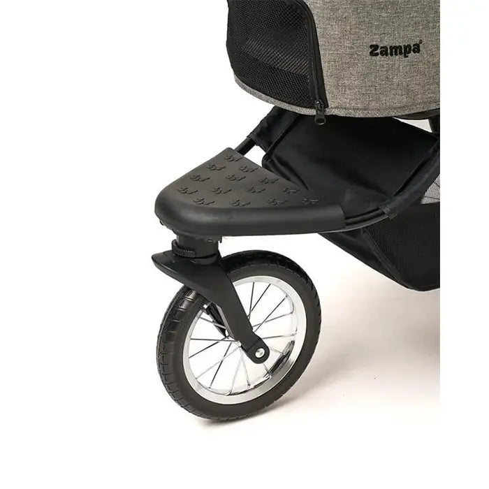 Zampa Melona Pet Stroller for Cats and Dogs Grey 57x84x107cm