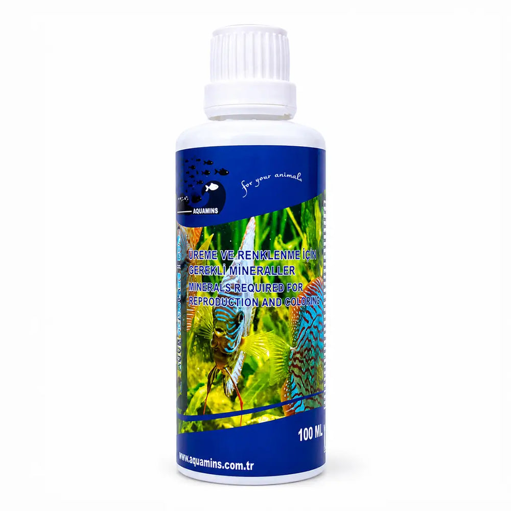 Aquamins Minerals Plus Mineral Conditioner for Tropical Fish Tanks, 100ml
