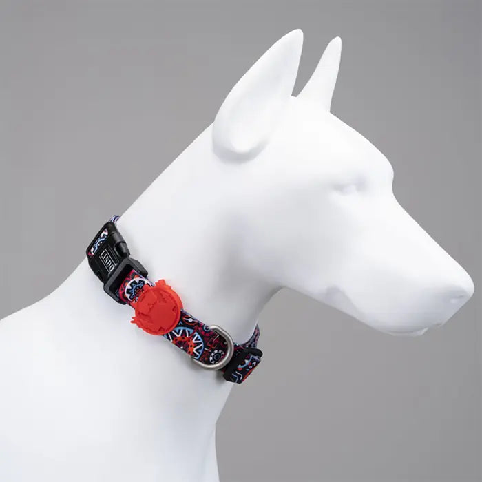 Lindo Large Dog Collar Stylish Patterned Accessory 46-70cm