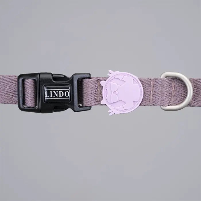 Lindo Dog Collar Small Adjustable Patterned Neck Strap 30-44cm