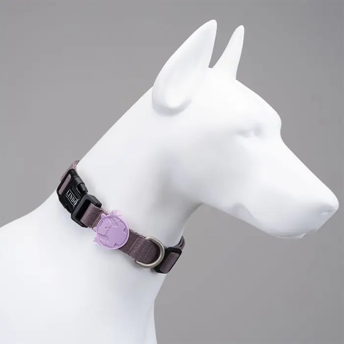 Lindo Dog Collar Adjustable Patterned Neck Strap Medium 37-56cm