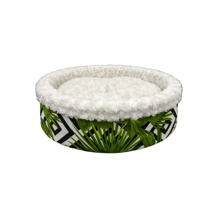 Petpretty Plush Donut Bed for Cats and Small Dogs 50x50x15cm