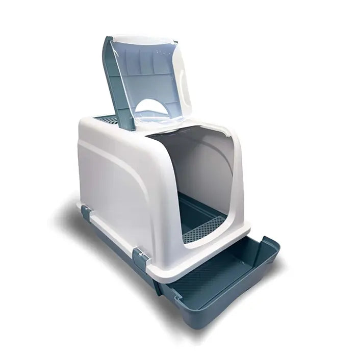 Senyayla Deluxe Covered Cat Litter Box with Drawer 55x47x35 cm