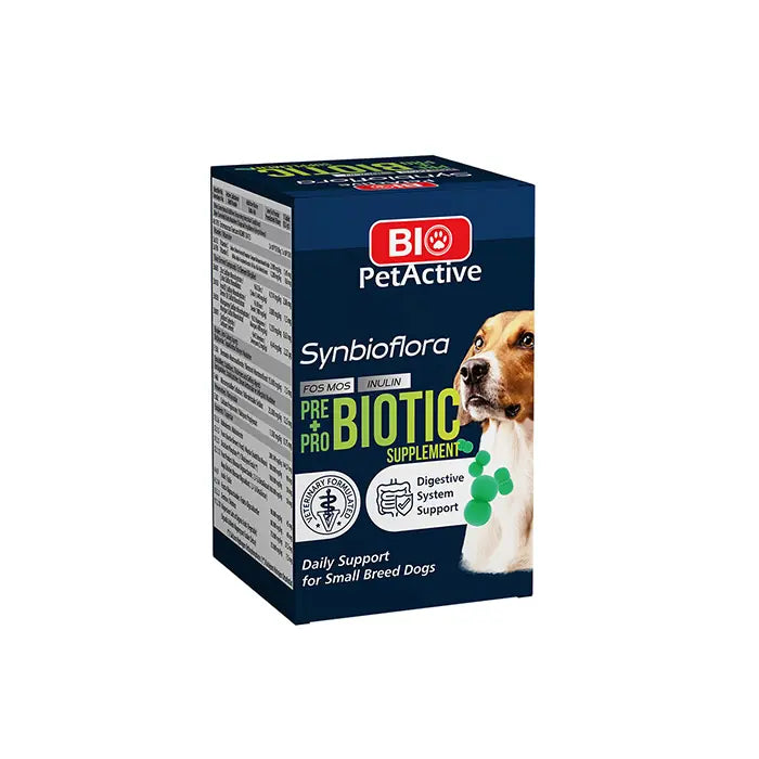 Bio Pet Active Synbioflora Prebiotic for Small Breed Dogs 60 Tablets