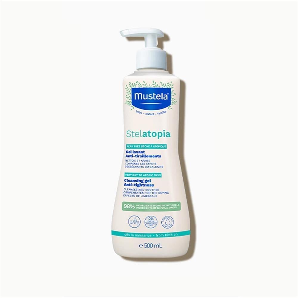 Mustela Stelatopia Cleansing Gel for Dry Skin - Natural, Vegan Baby Skincare, Gentle Cleansing for Infants - image 6