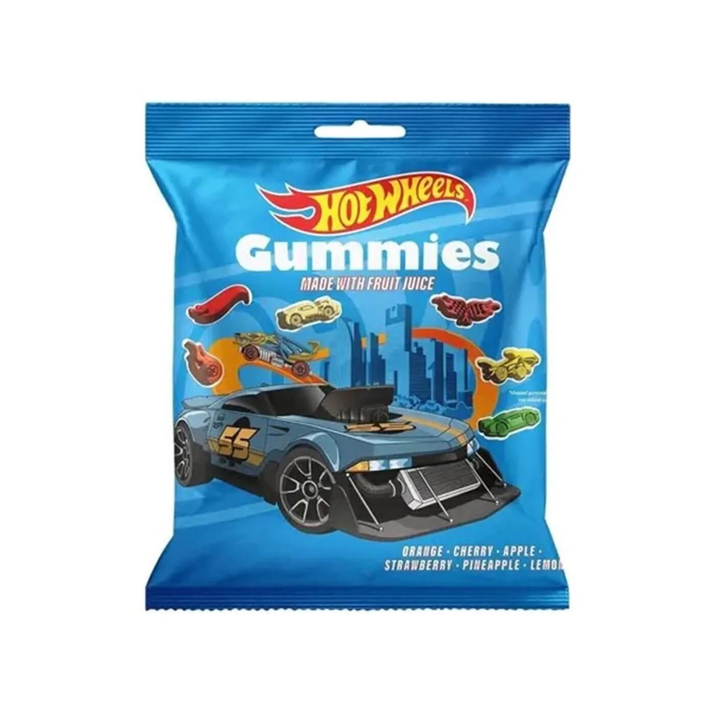 Original Gourmet Hot Wheels Gummy Candy Fruit Flavored 100g