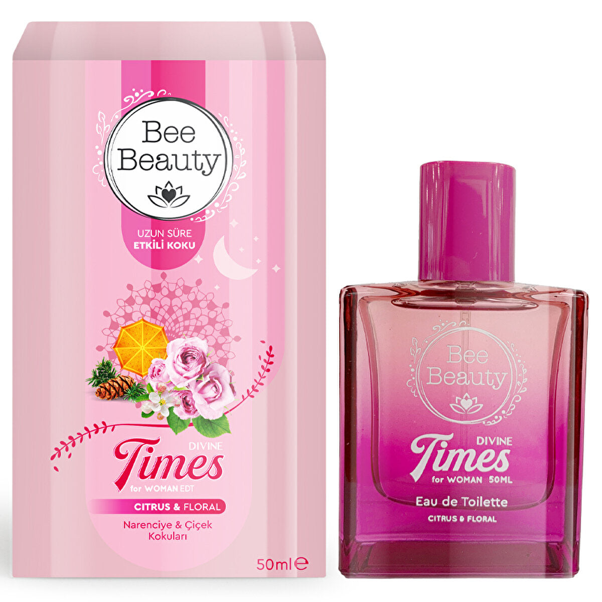 Bee Beauty Divine Times EDT Women's Perfume 50ml - Floral & Fruity - Image #1