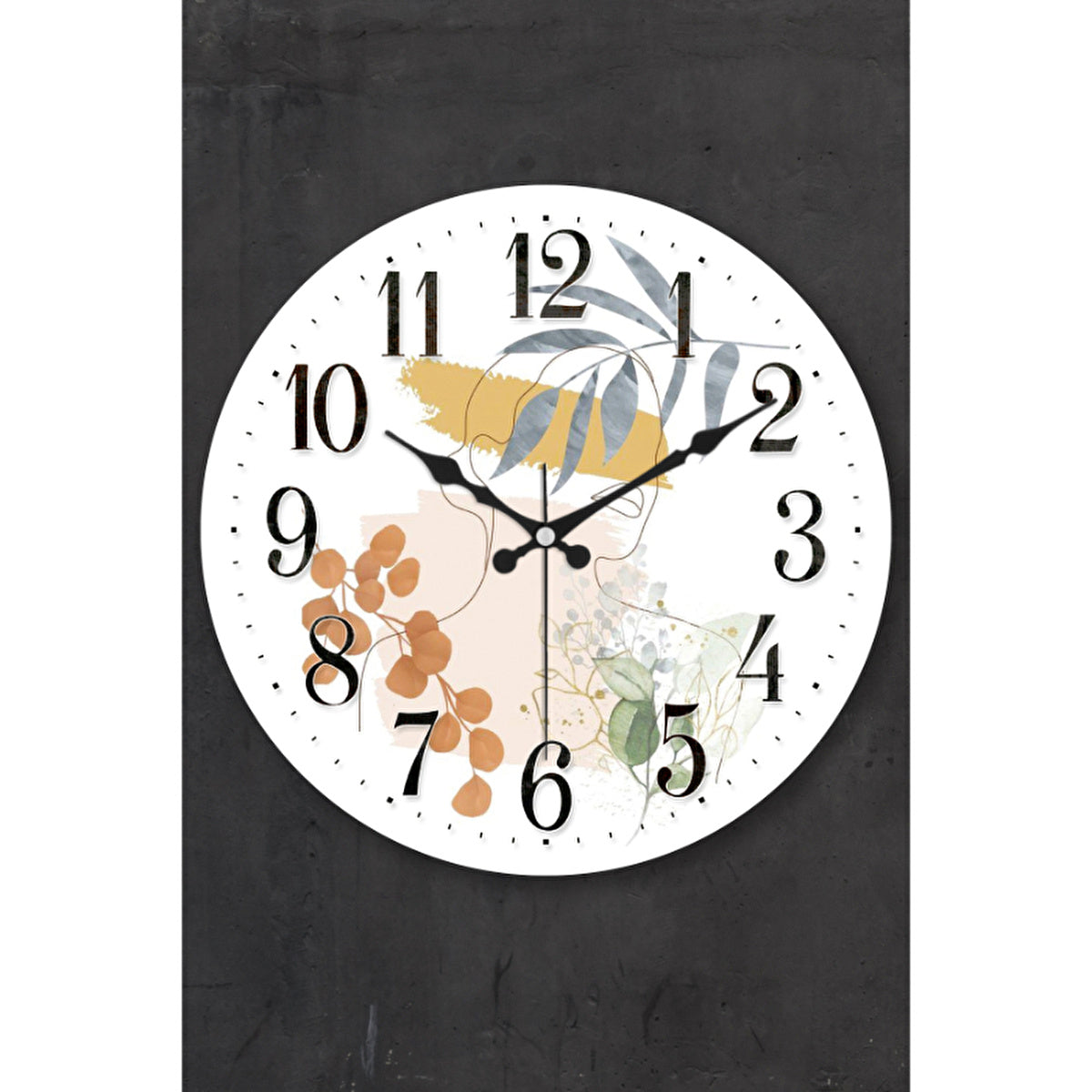 Muyika Viso Bombed Glass Wall Clock 36CM - Silent Mechanism | Home Decor - Image #1