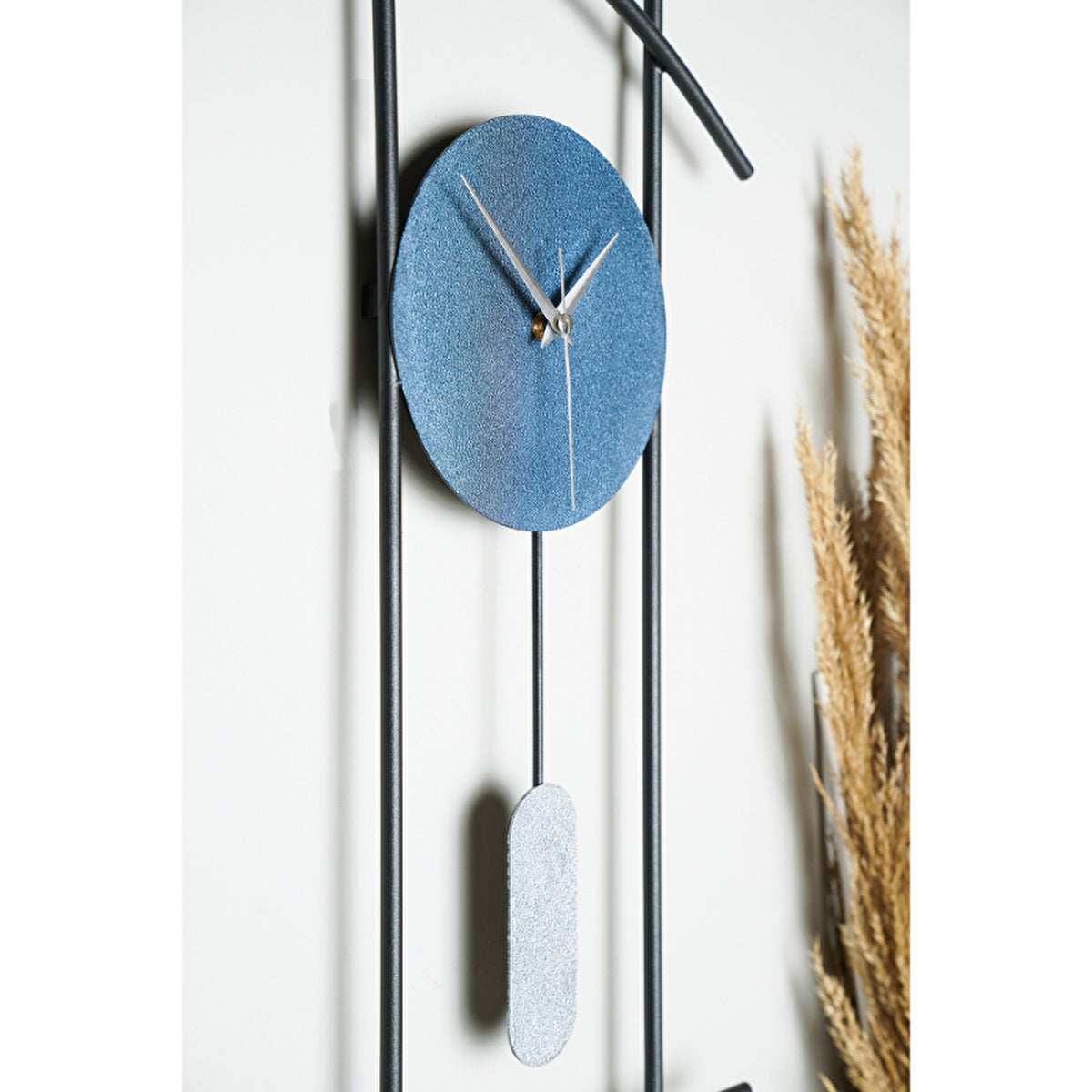 Muyika Ken Metal Wall Clock 30x75 cm - Silent Movement | Modern Design - Image #6