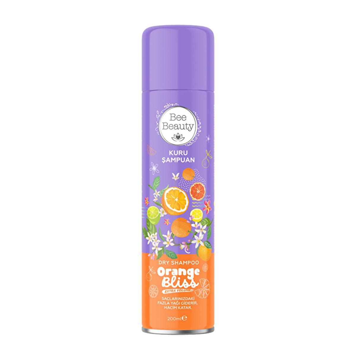 Bee Beauty Orange Bliss Extra Volume Dry Shampoo 200ml | Refreshing Scent