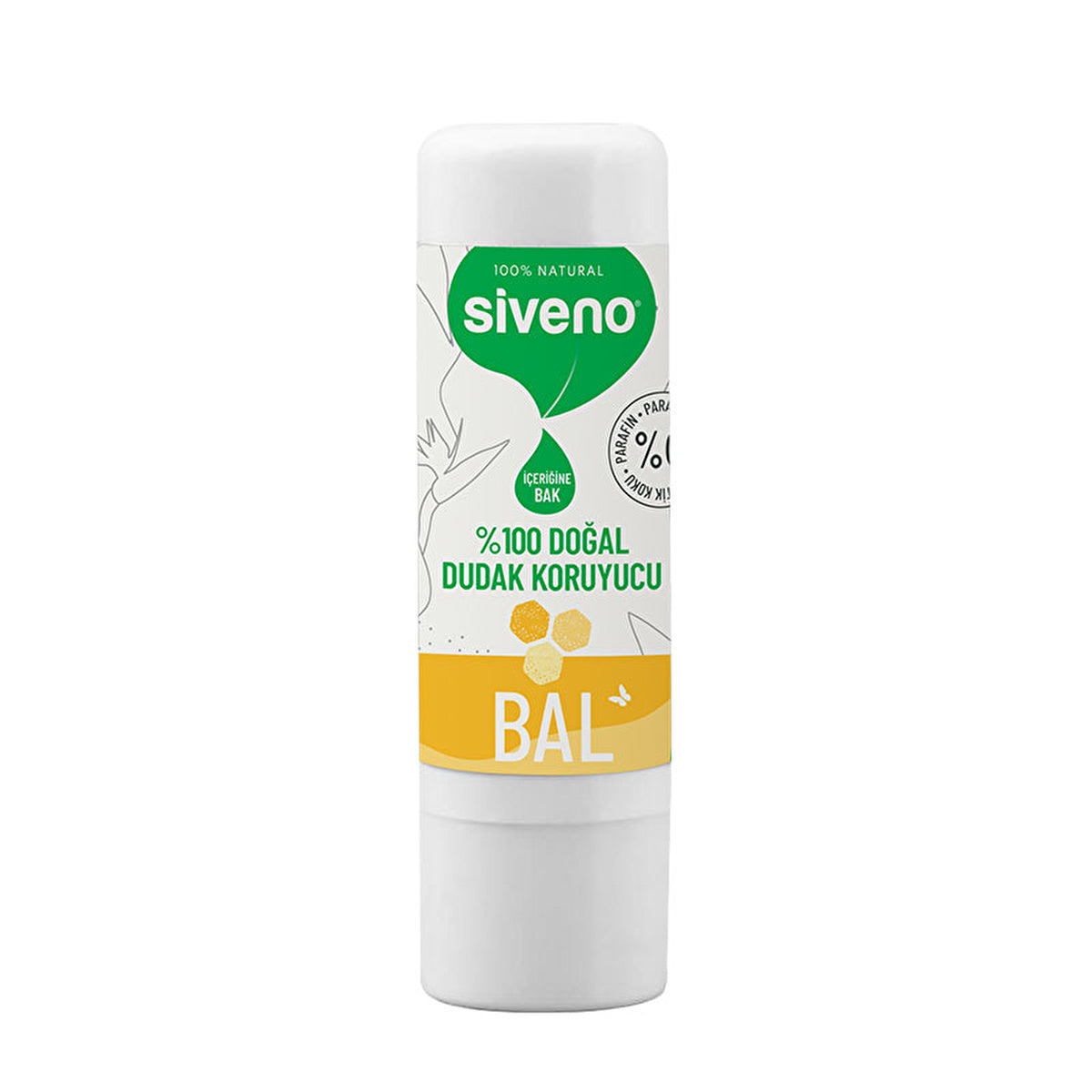 Siveno Natural Lip Balm Honey 0.21oz - 100% Natural | Nourishing Formula