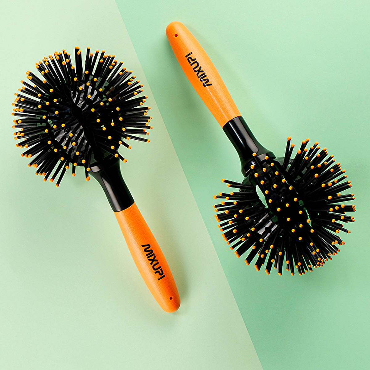 Mixup 3D Curling &amp; Detangling Brush - Vegan &amp; Ergonomic Design | Hair Care