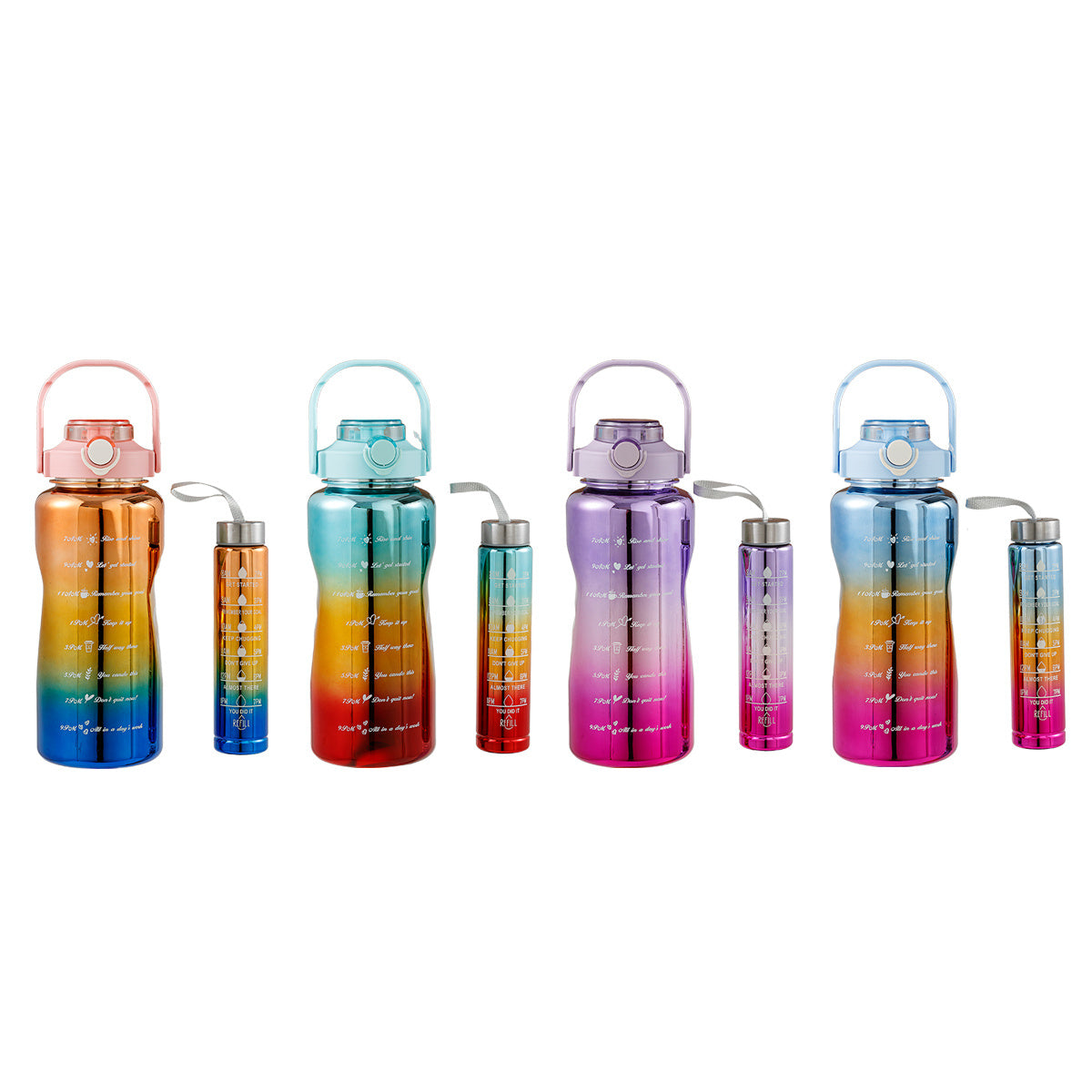 VPW Motivation Water Bottle Set 2-Pack - UV Coated | Assorted Colors - Image #4