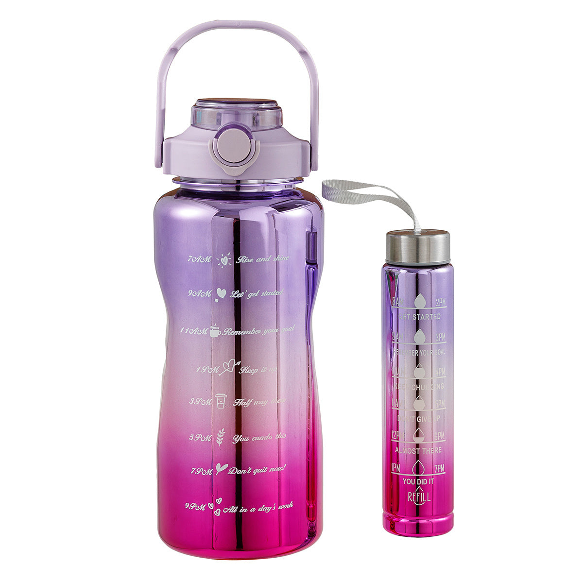 VPW Motivation Water Bottle Set 2-Pack - UV Coated | Assorted Colors - Image #1