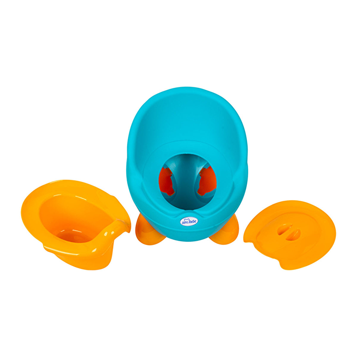 Sevi Bebe Cute Potty - Turquoise | Non-Slip Base & Removable Inner - Image #1