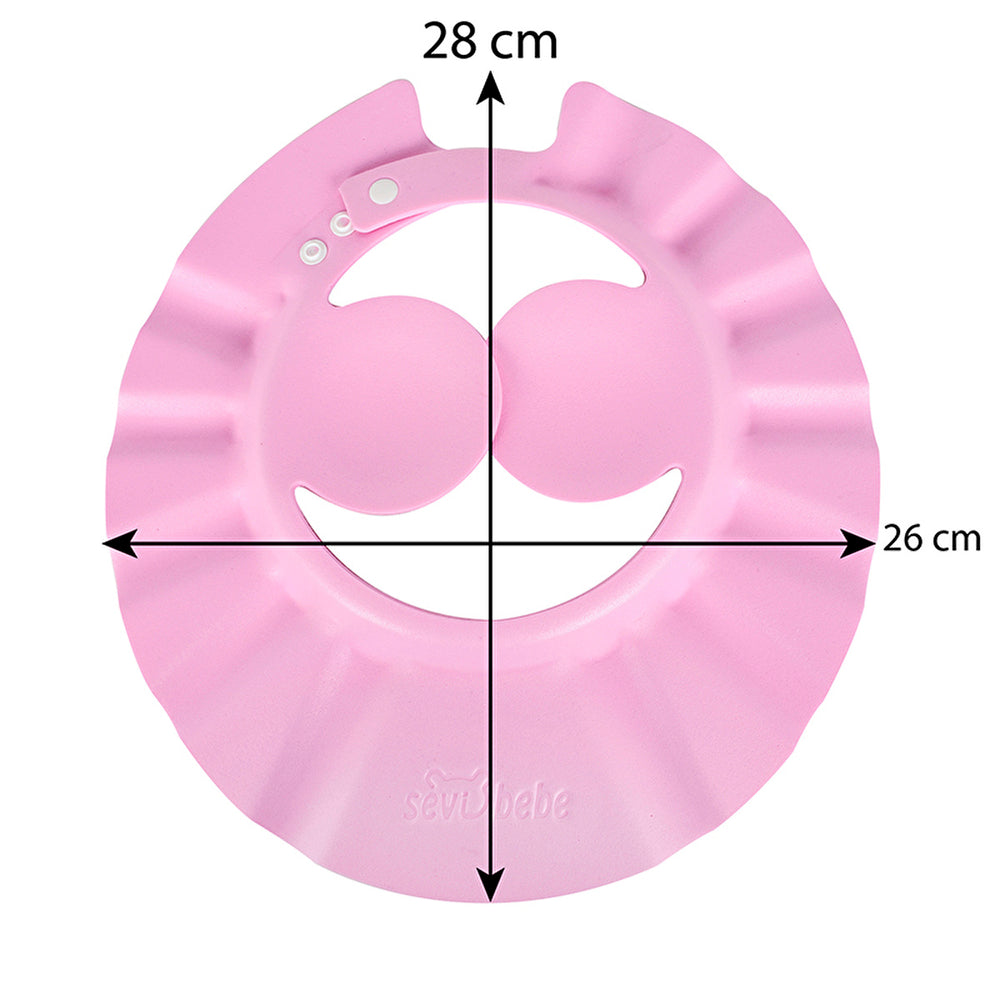 Baby Shampoo Shield - Pink | Comfort Bathing for Kids - Image #1