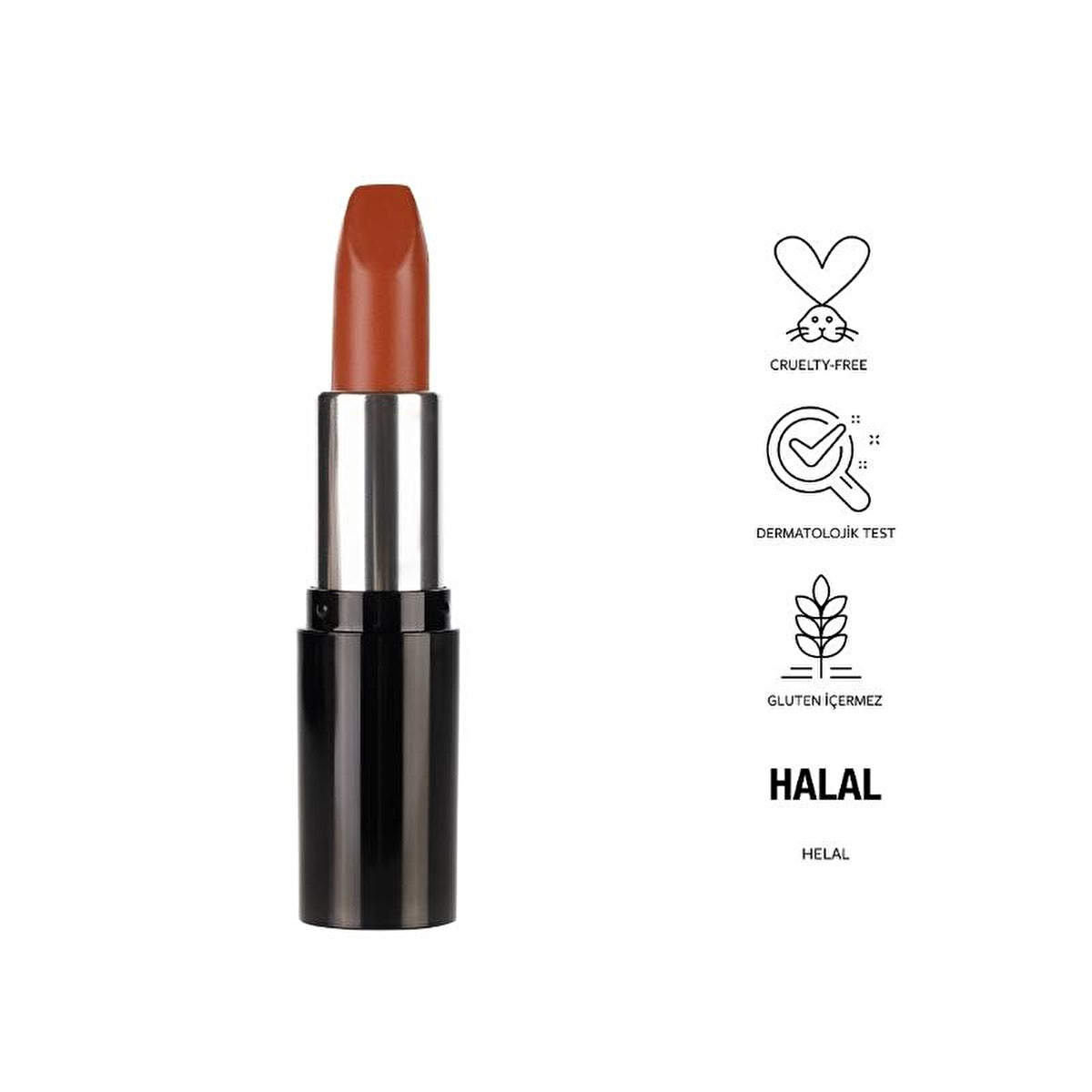 Pastel Nude Lipstick 546 - Lightweight Formula | Vegan & Cruelty-Free