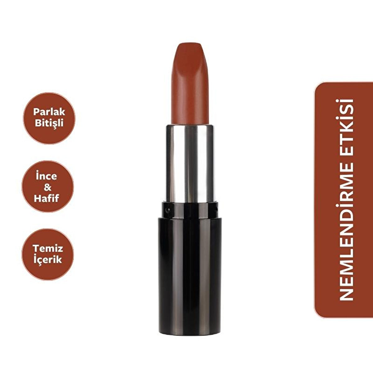 Pastel Nude Lipstick 547 - Lightweight Formula | Cruelty-Free