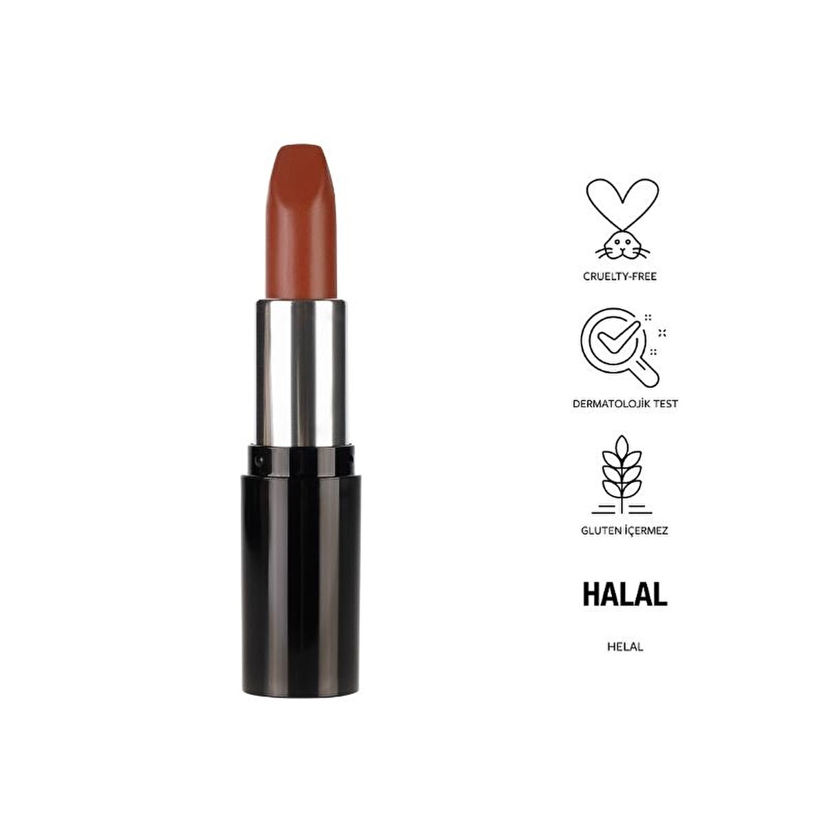 Pastel Nude Lipstick 547 - Lightweight Formula | Cruelty-Free