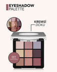 Flormar Eyeshadow Palette 001 Fallen Angel - 9 Colors | High Pigmentation - Image 