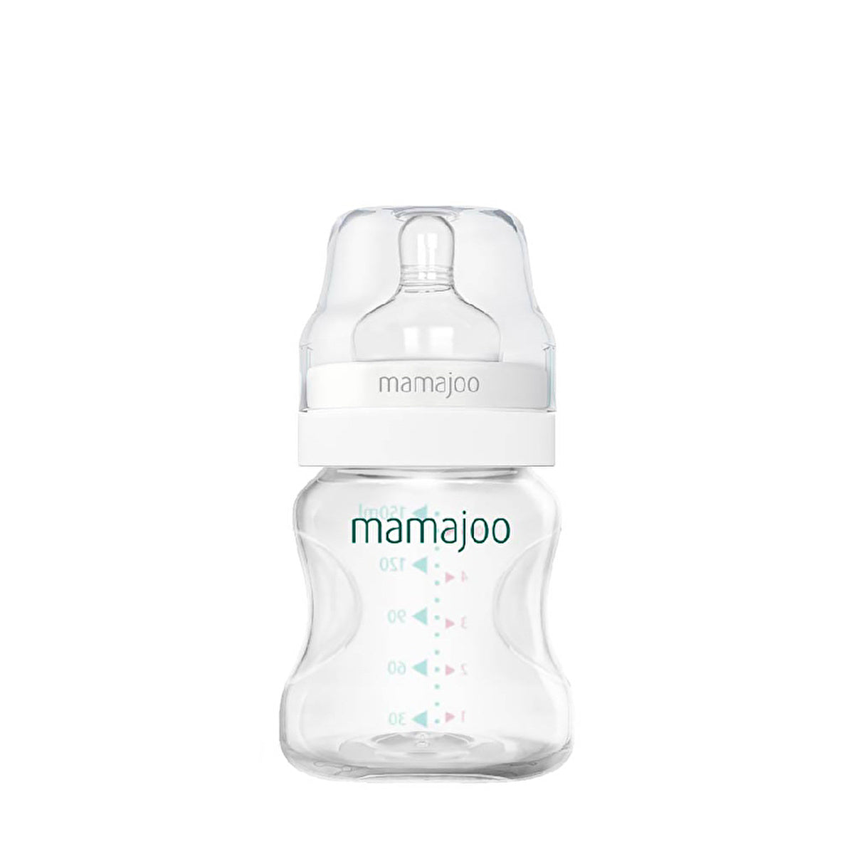 Mamajoo Silver Baby Bottle 150ml - Anti-Colic Nipple Size 1 | BPA-Free