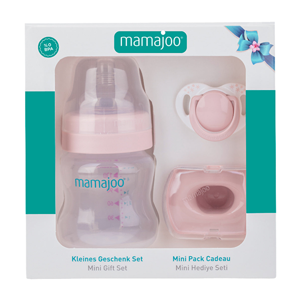 Mamajoo Mini Gift Set 150ml - Powder Pink | Baby Essentials