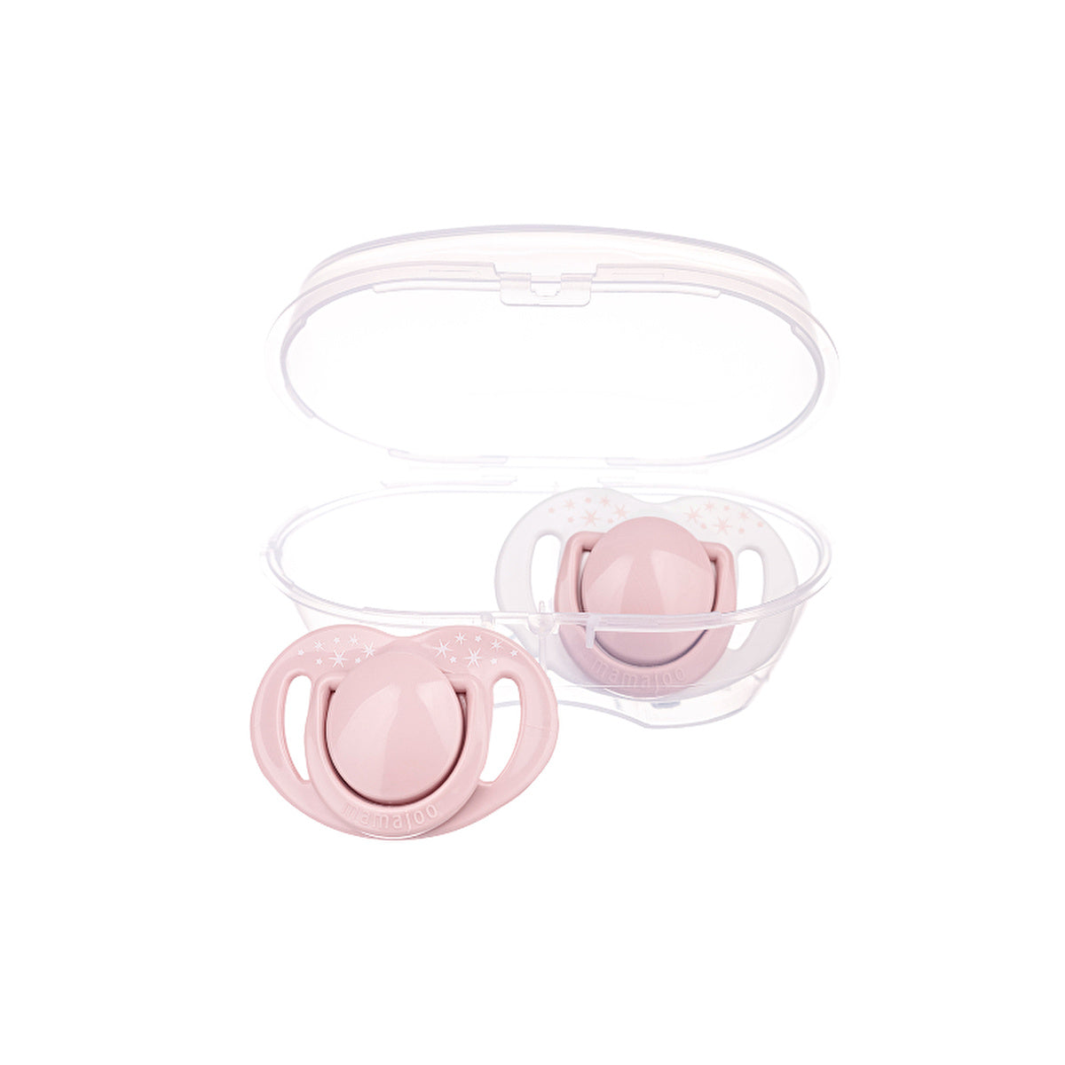 Mamajoo Sterilization & Storage Box - Powder Pink Orthodontic Pacifiers | 0 Months+