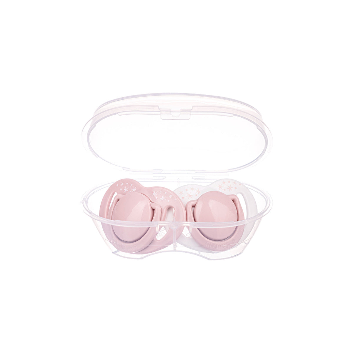 Mamajoo Sterilization & Storage Box - Powder Pink Orthodontic Pacifiers | 0 Months+