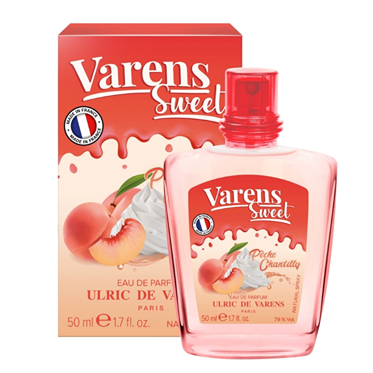 Ulric De Varens Sweet Peche Chantilly EDP 1.7oz - Fruity Gourmand - Image #1