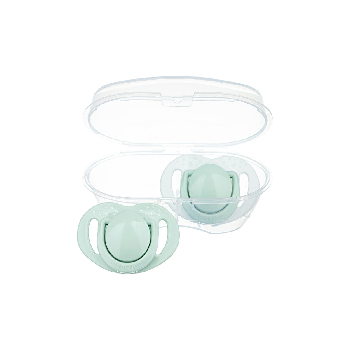 Mamajoo Sterilization & Storage Case Orthodontic Pacifiers - 0 Months+ | Powder Green - Image #5